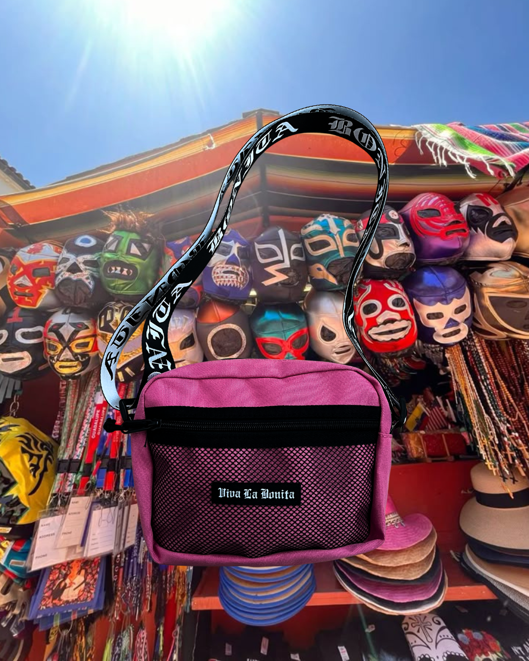 HOT PINK BONITA CROSSBODY BAG SAMPLE
