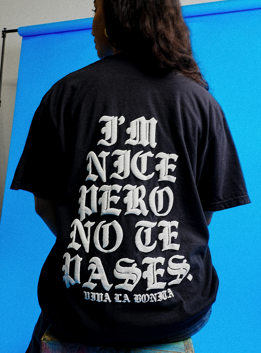 NO TE PASES BLACK T-SHIRT