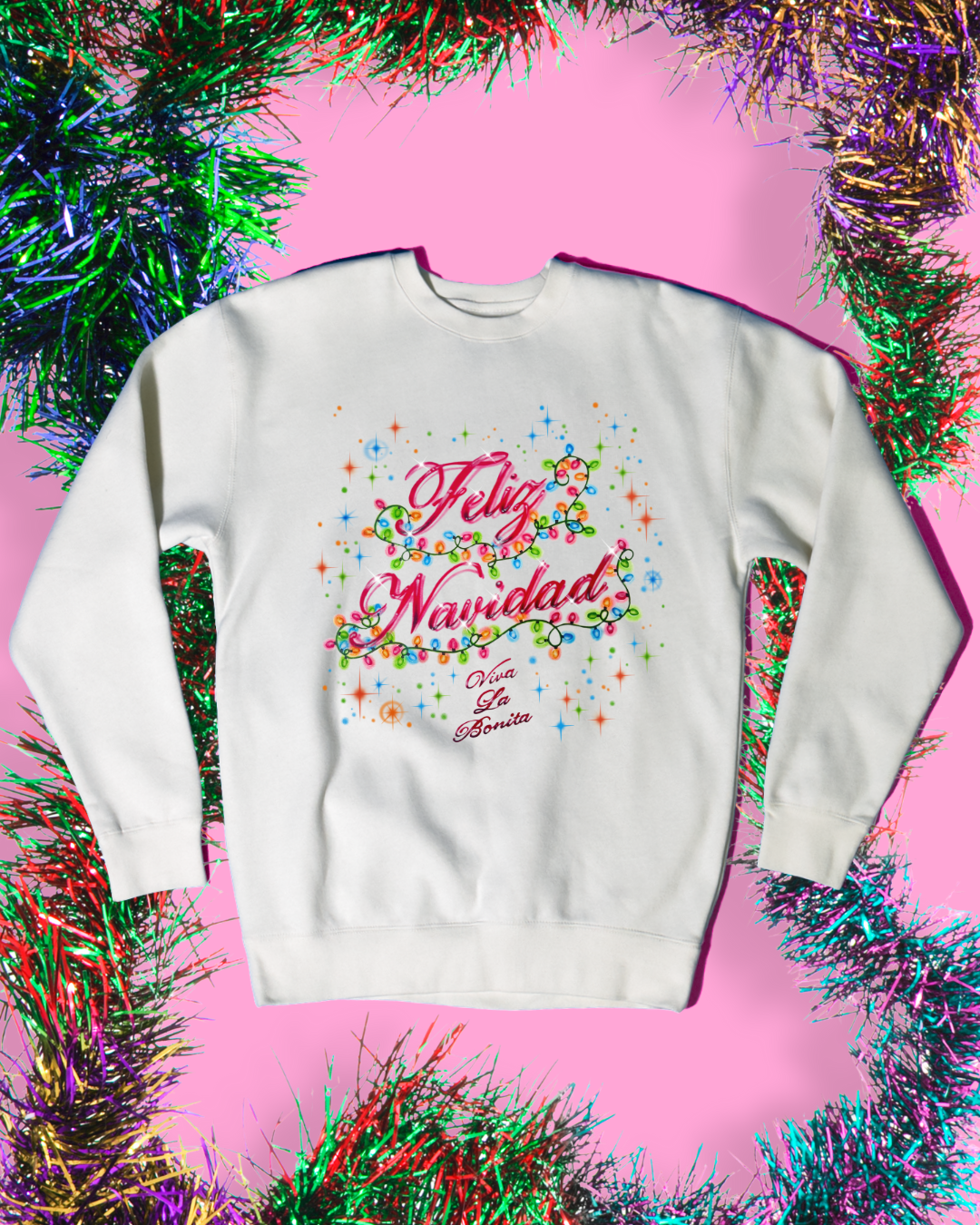 PRE ORDER FELIZ NAVIDAD OVERSIZED CREW SWEATSHIRT