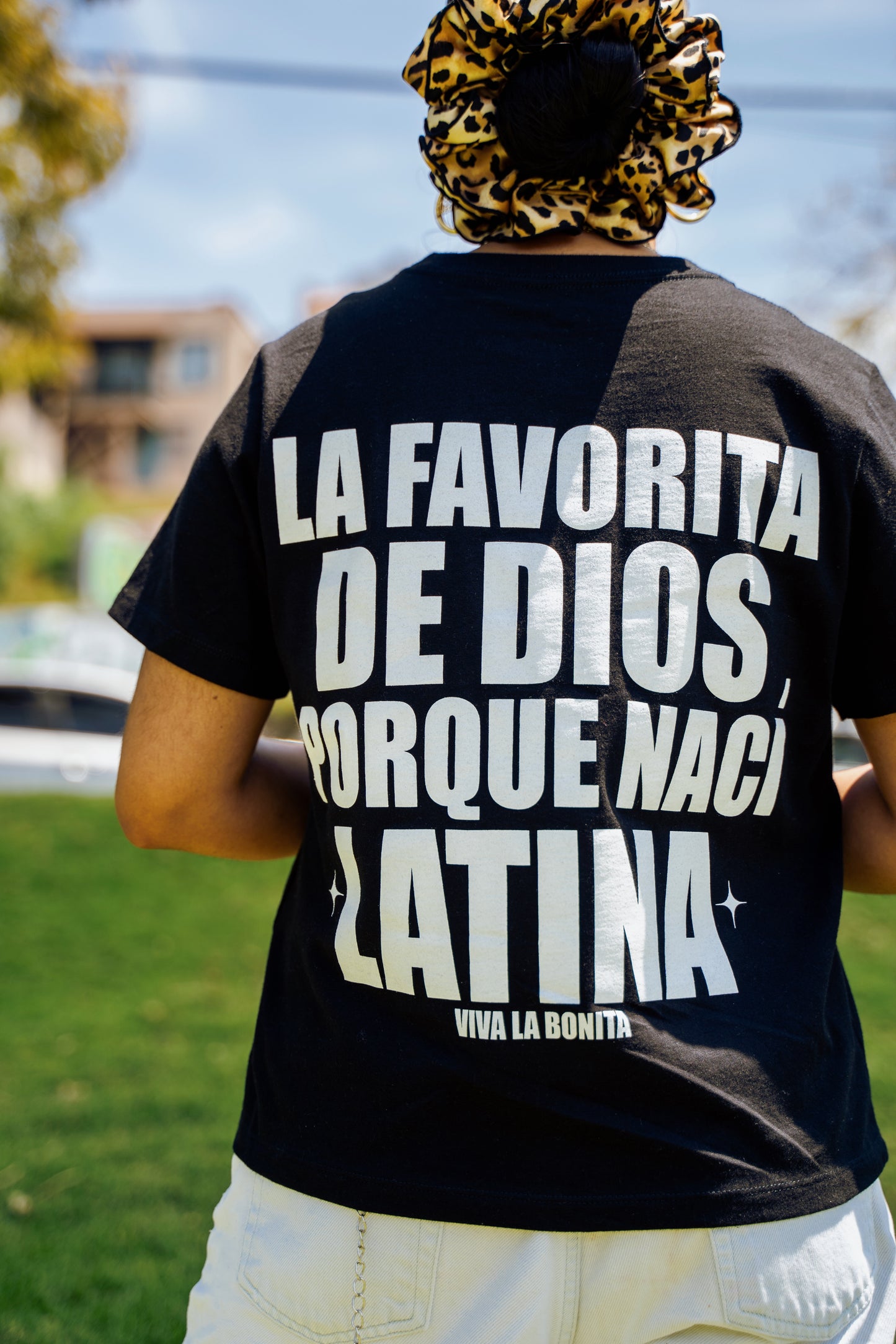 LA FAVORITA BLACK BOXY TEE