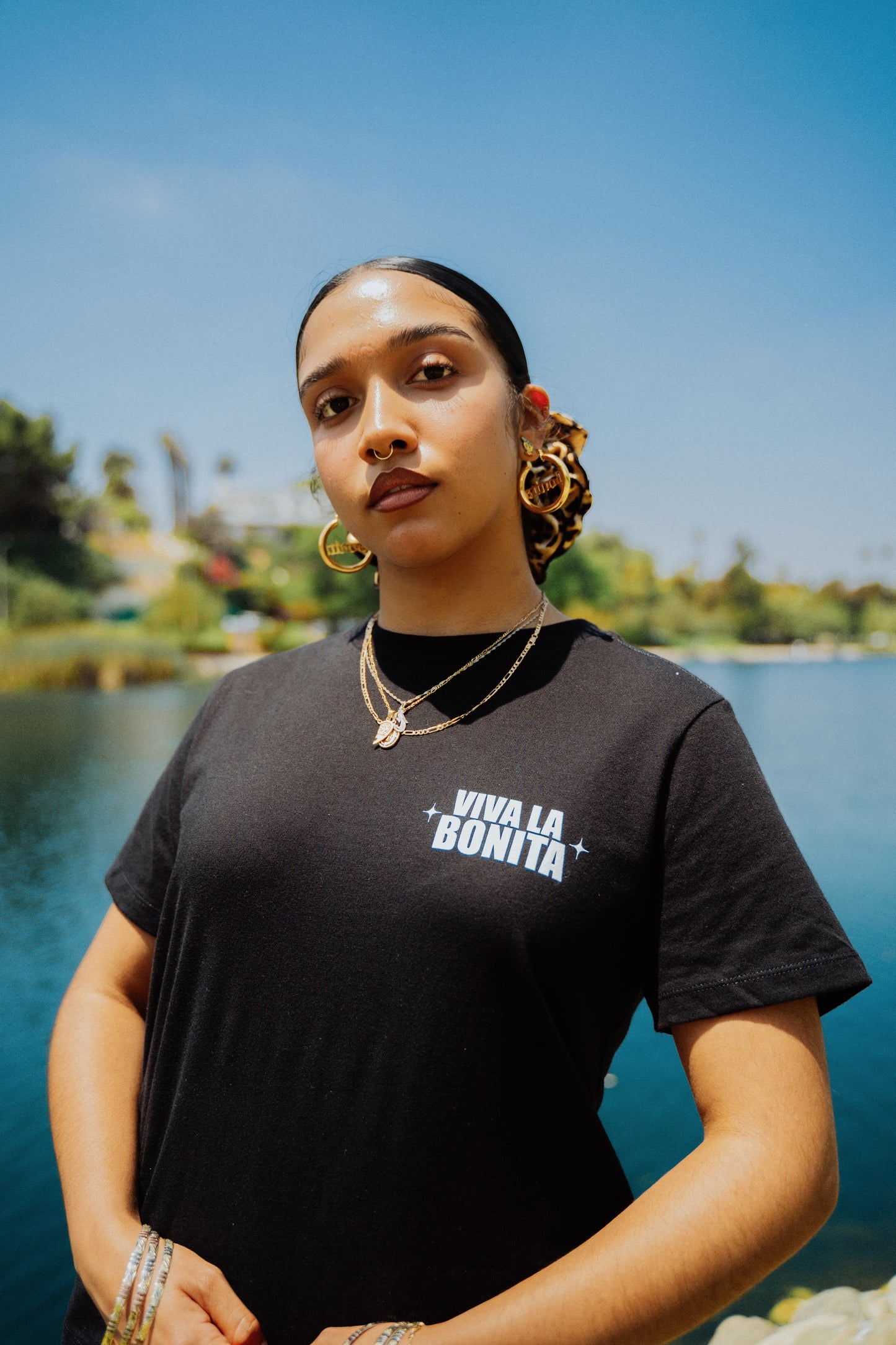 LA FAVORITA BLACK BOXY TEE