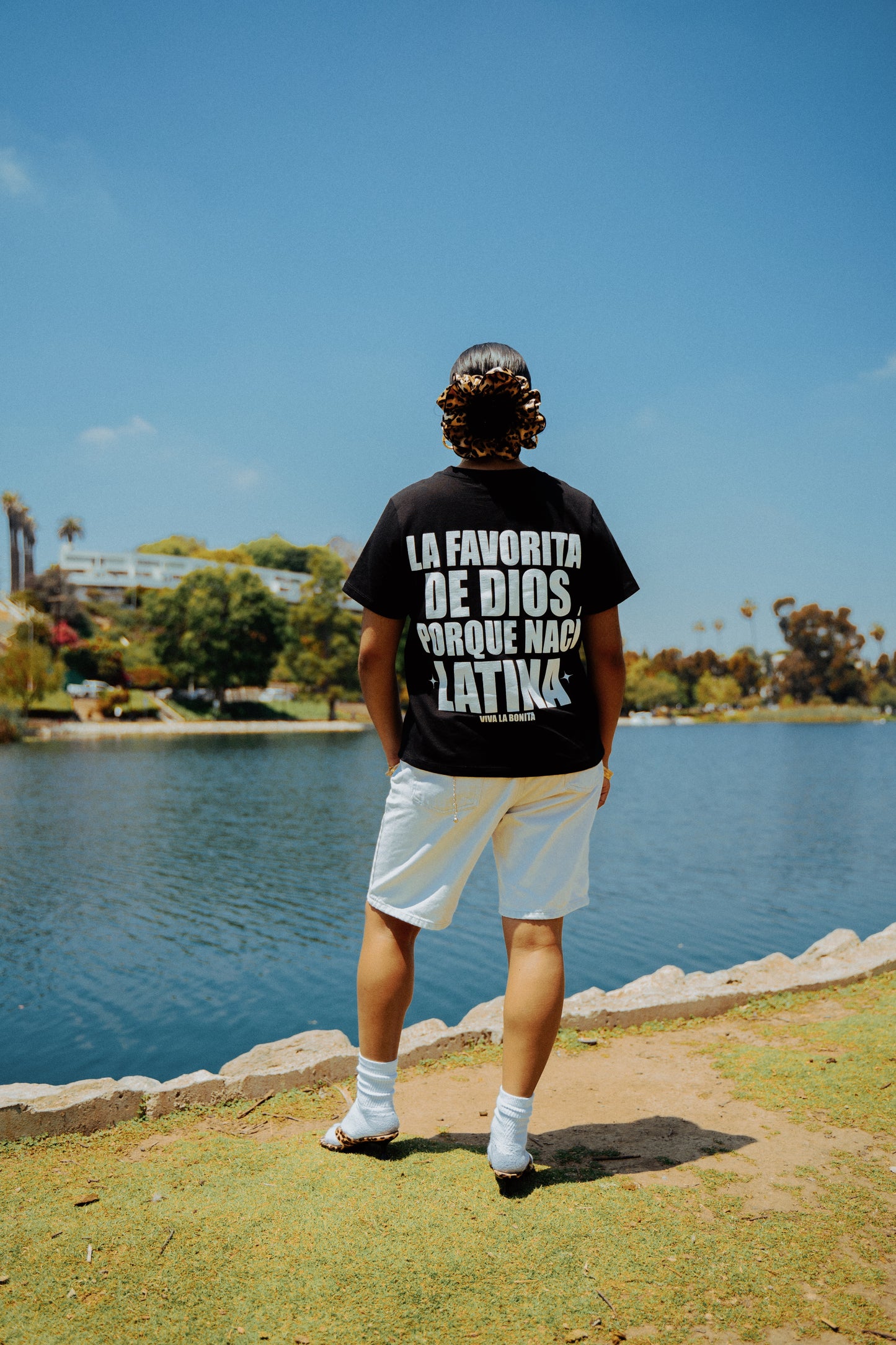 LA FAVORITA BLACK BOXY TEE