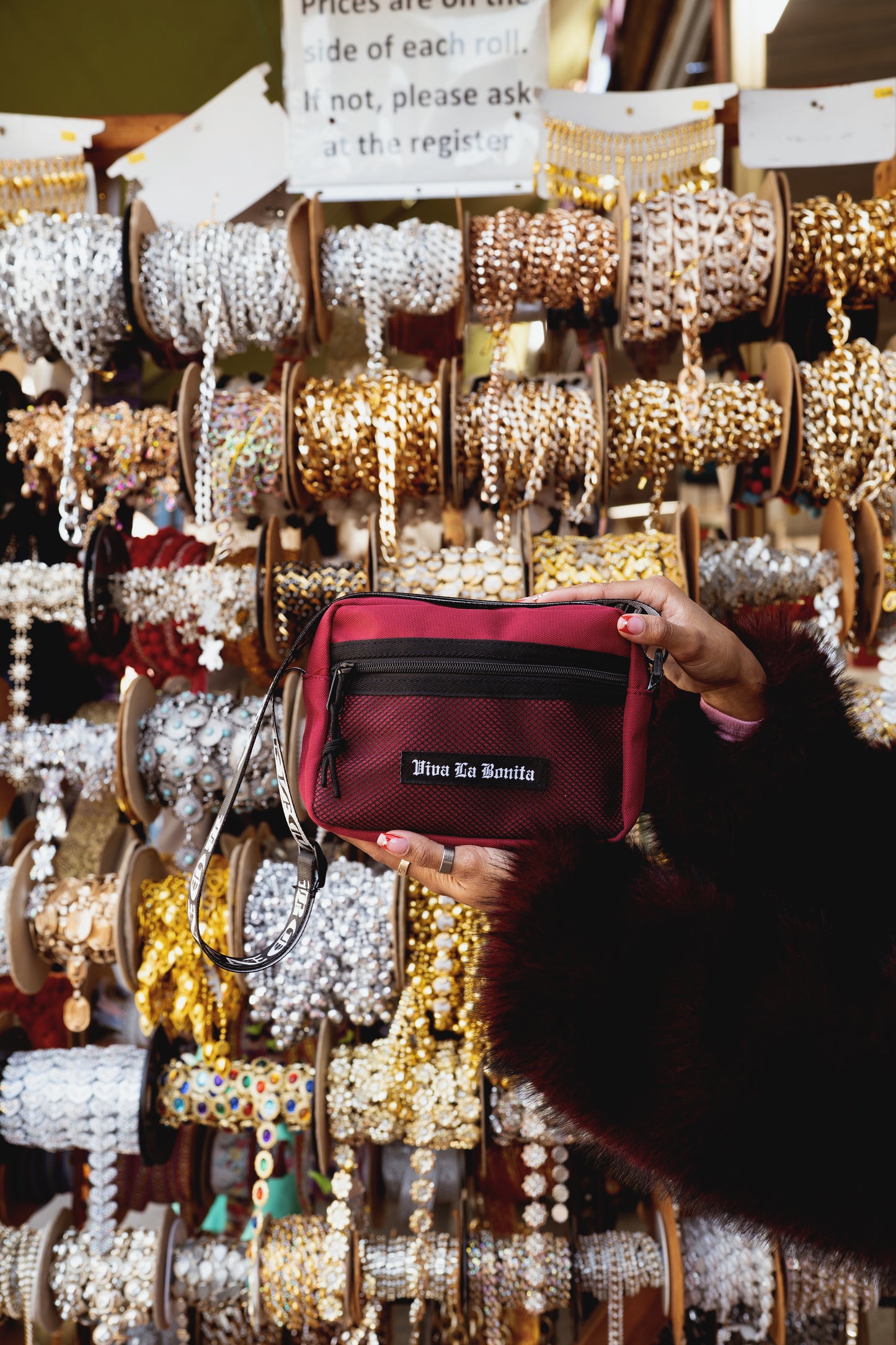 BONITA BURGUNDY CROSSBODY BAG