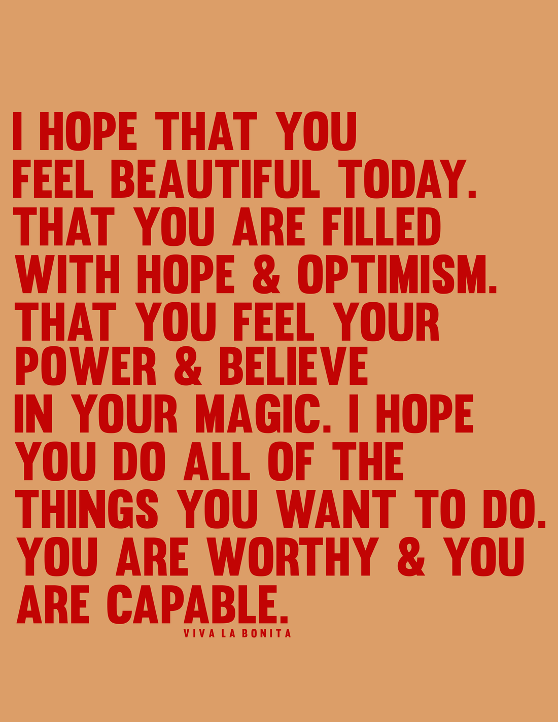 A LOVE LETTER FROM RACHEL.