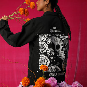 CORONA X VIVA LA BONITA JUNTOS AQUI Y ALLA WINDBREAKER JACKET