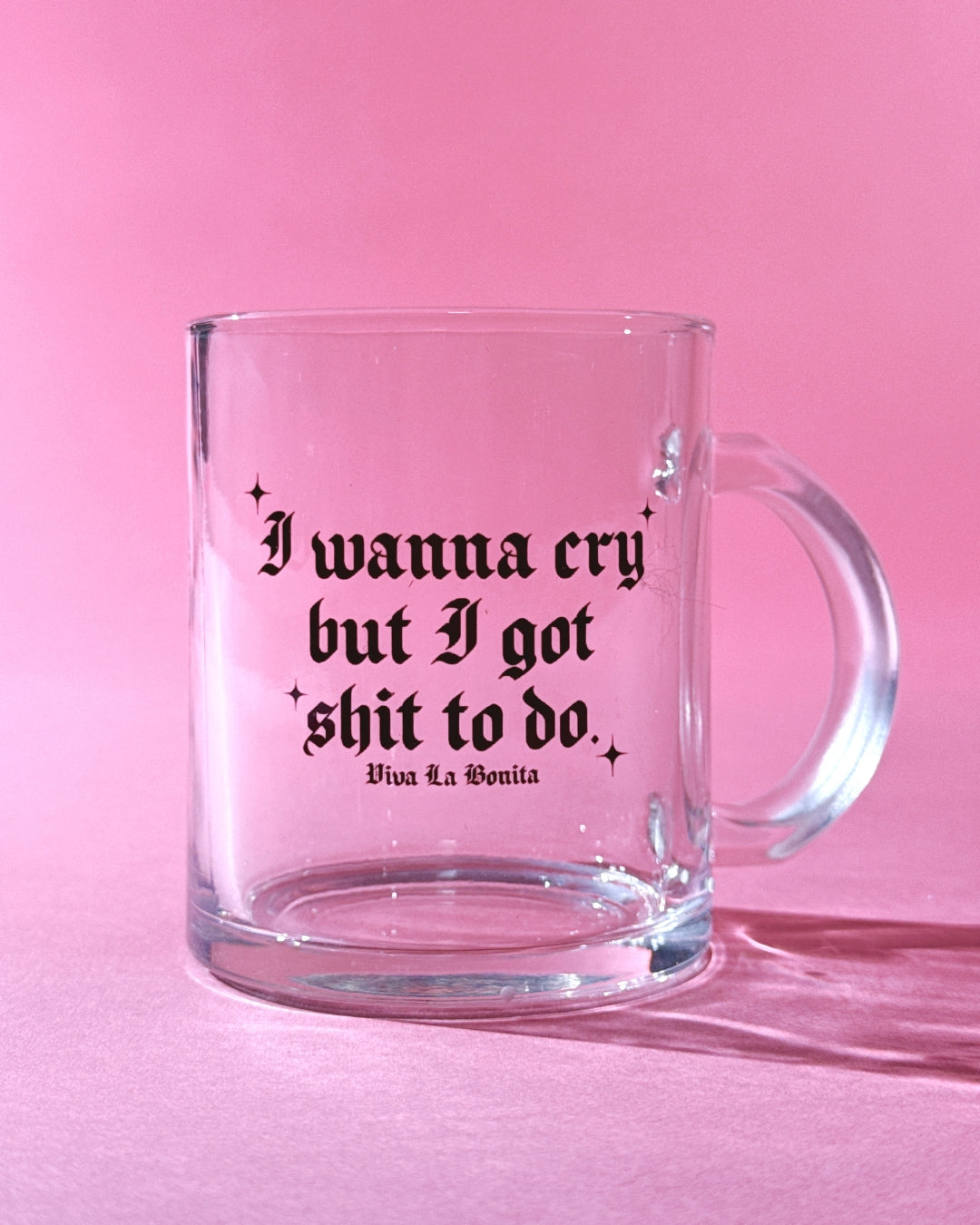 CRYBABY GLASS MUG