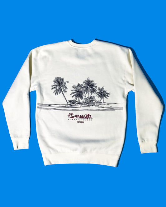 VALLARTA SUPERMARKETS X VIVA LA BONITA CREAM CREWNECK SWEATSHIRT