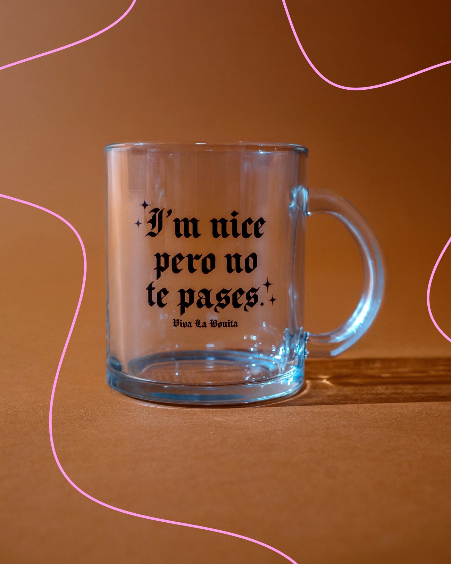 NO TE PASES GLASS MUG