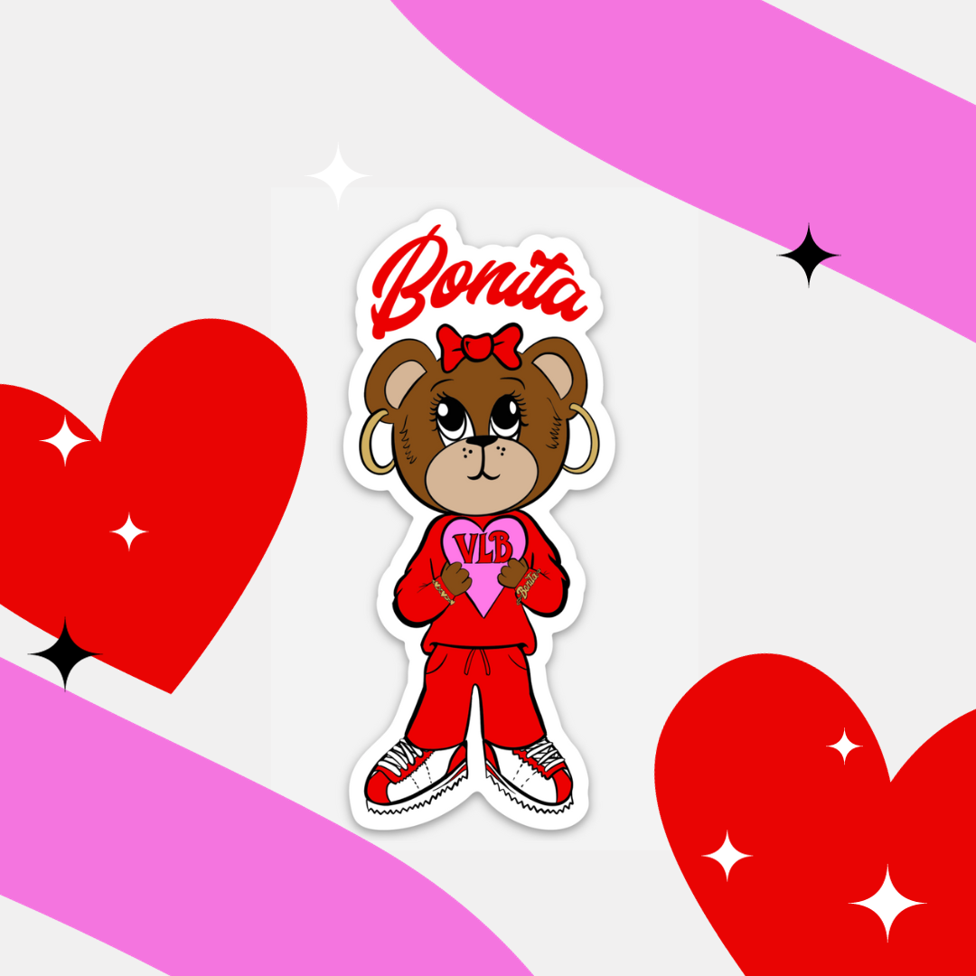 BEARY BONITA STICKER