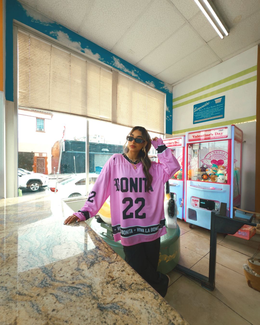 PINK BONITA HOCKEY JERSEY