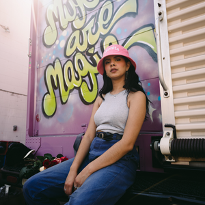 PINK CORDUROY BONITA BUCKET HAT