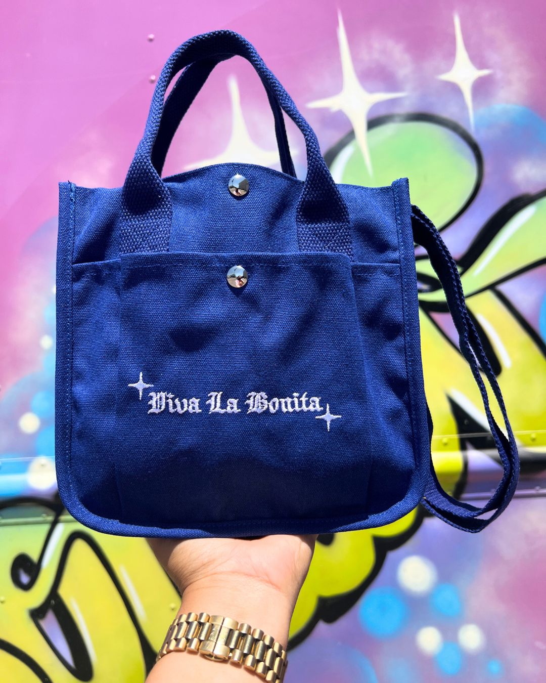 BLUE MINI BONITA TOTE BAG