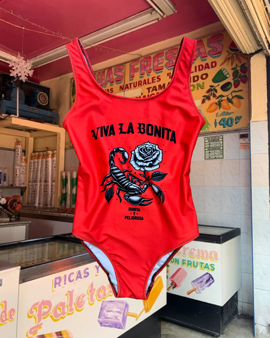 RED ALACRANA SWIMSUIT *SAMPLE*