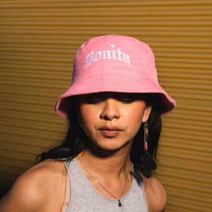 PINK CORDUROY BONITA BUCKET HAT