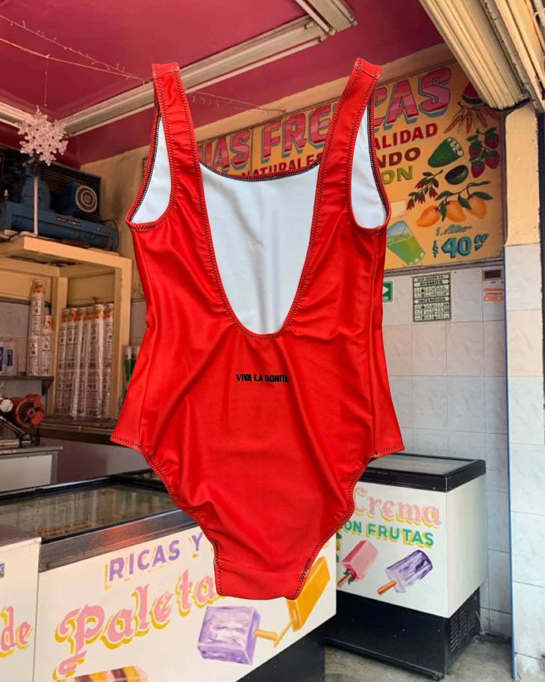 RED ALACRANA SWIMSUIT *SAMPLE*