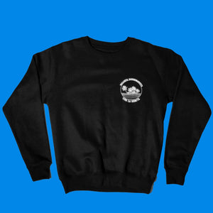 VALLARTA X VIVA LA BONITA BLACK CREWNECK SWEATSHIRT