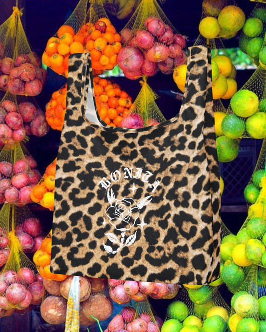 ALACRANA LEOPARD MARKET BAG