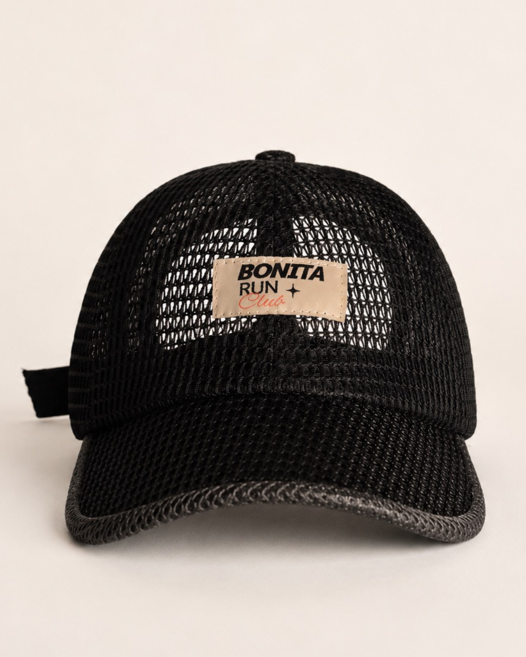 BONITA RUN CLUB BLACK MESH CAP