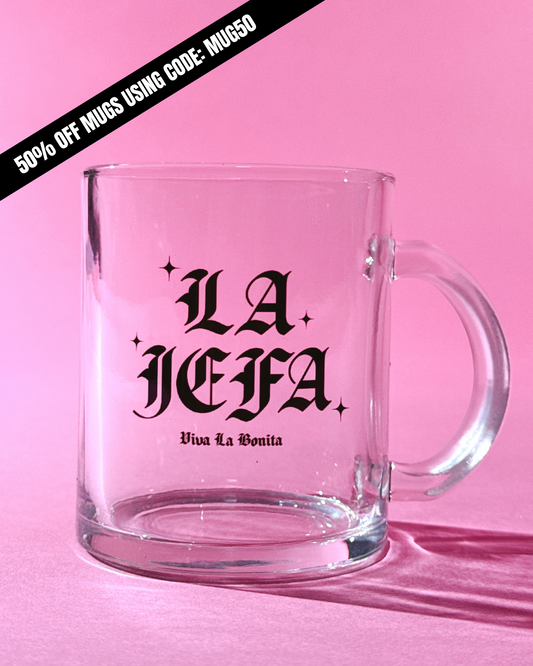 LA JEFA GLASS MUG