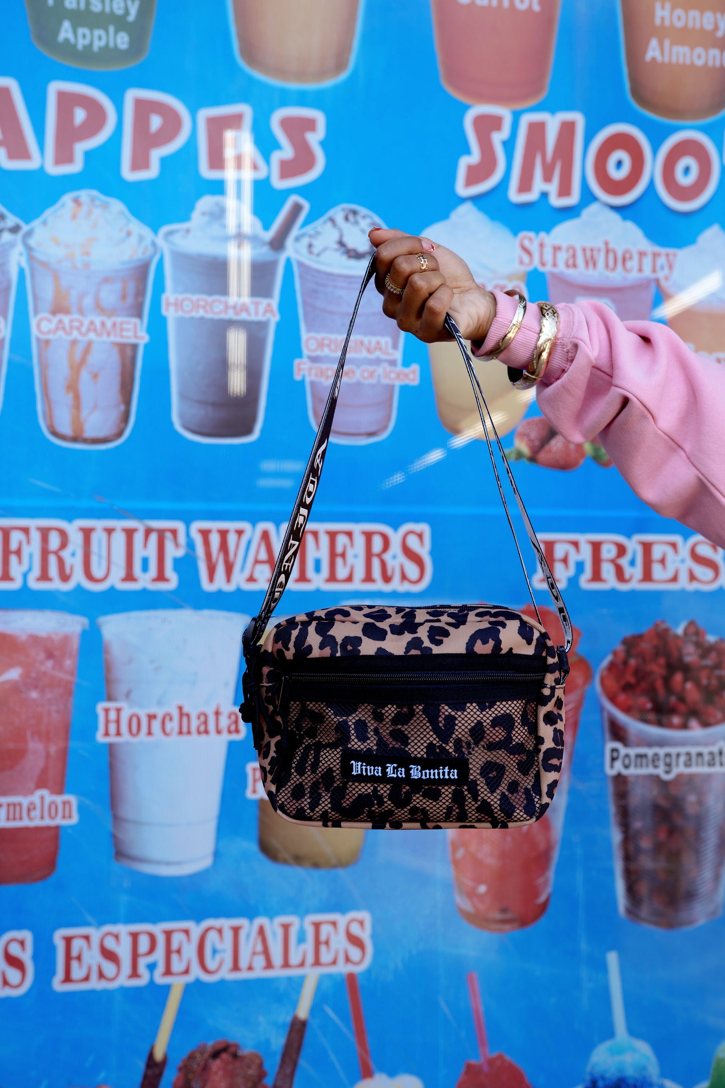 BONITA LEOPARD CROSSBODY BAG