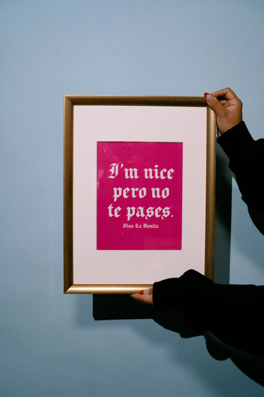 NO TE PASES MINI POSTER