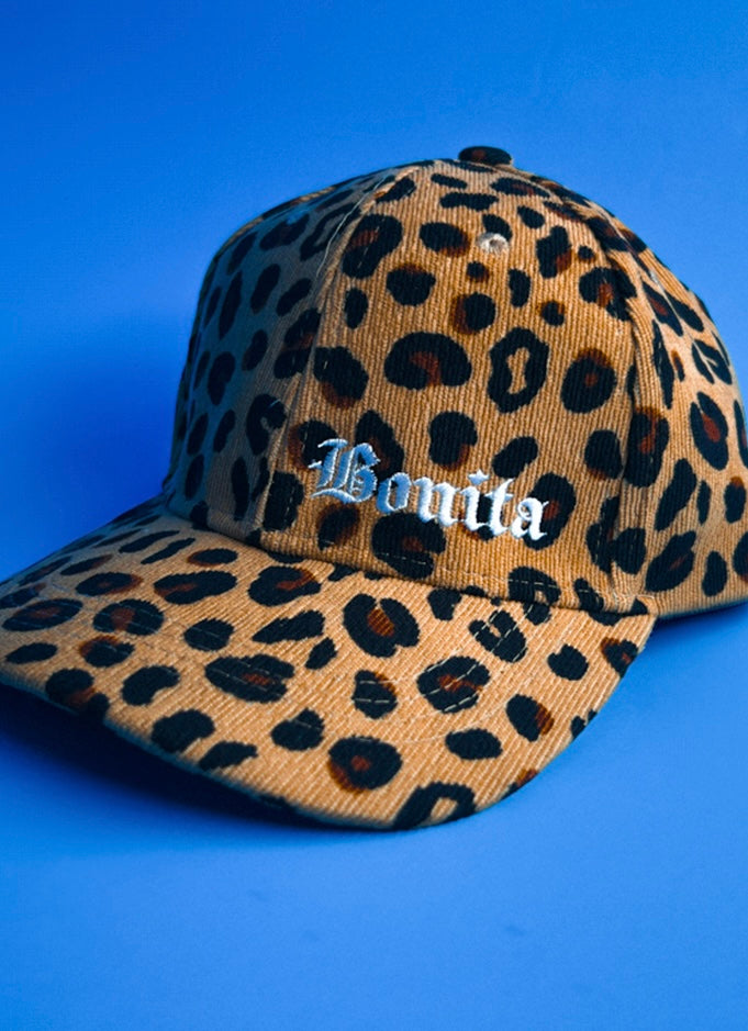 CORDUROY LEOPARD PRINT BONITA HAT