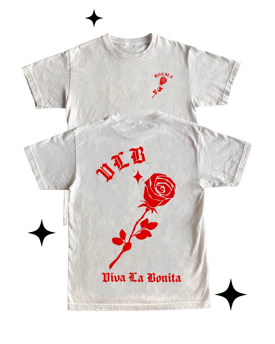 ROSA WHITE CREW T-SHIRT