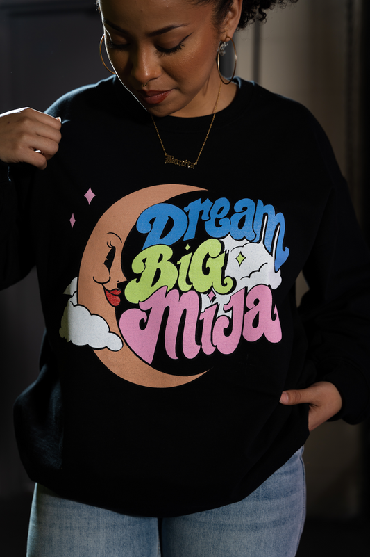 BLACK DREAM BIG MIJA ART SWEATSHIRT