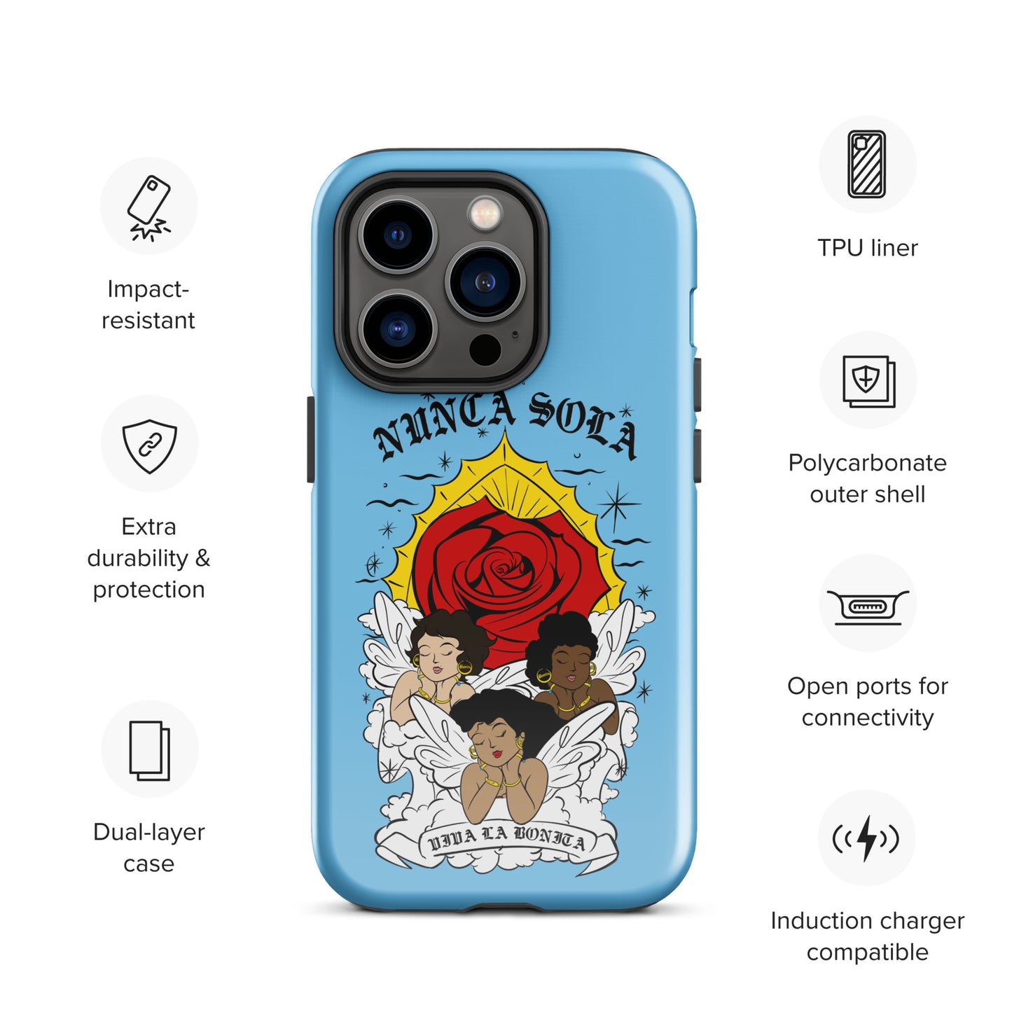 Nunca Sola Tough Case for iPhone®