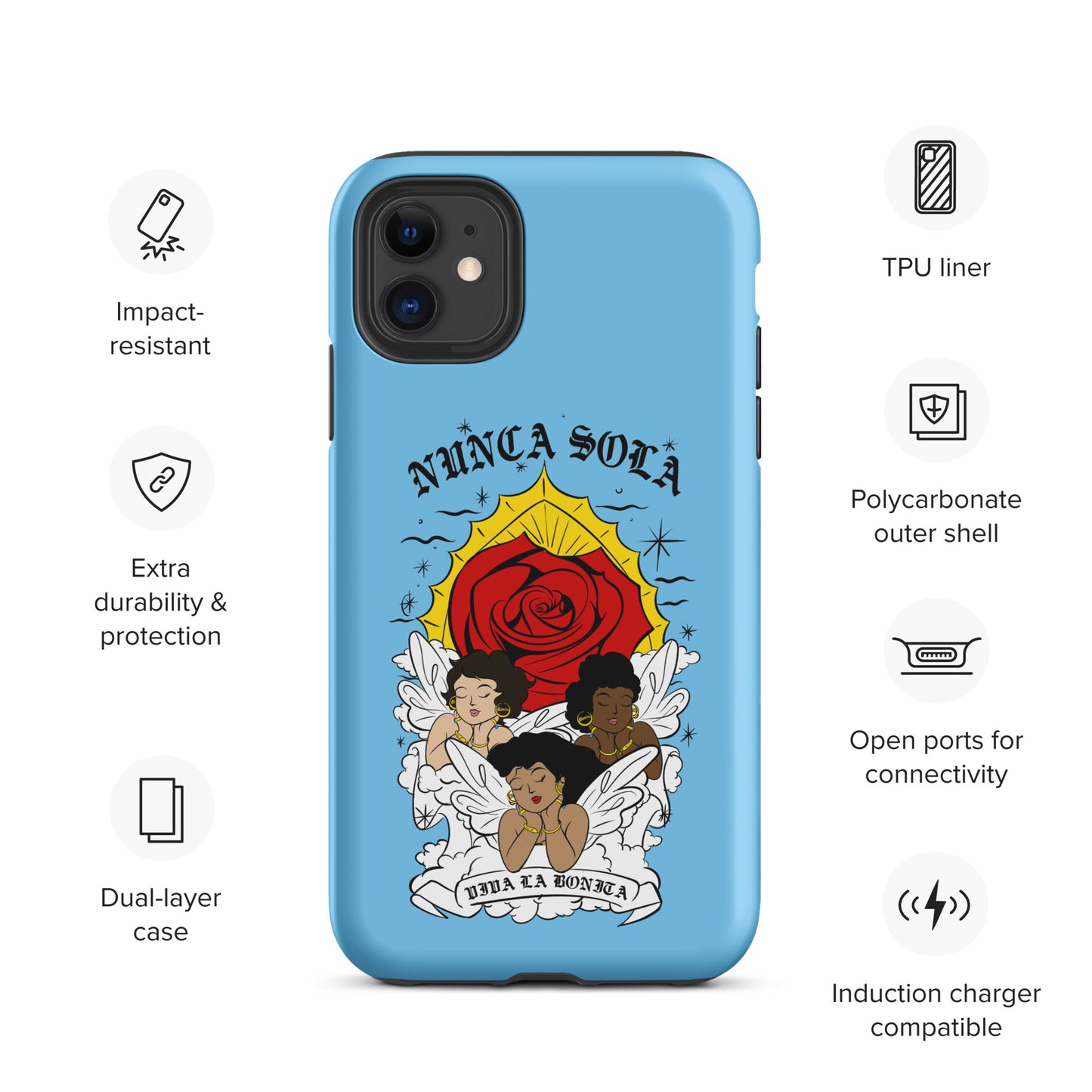 Nunca Sola Tough Case for iPhone®