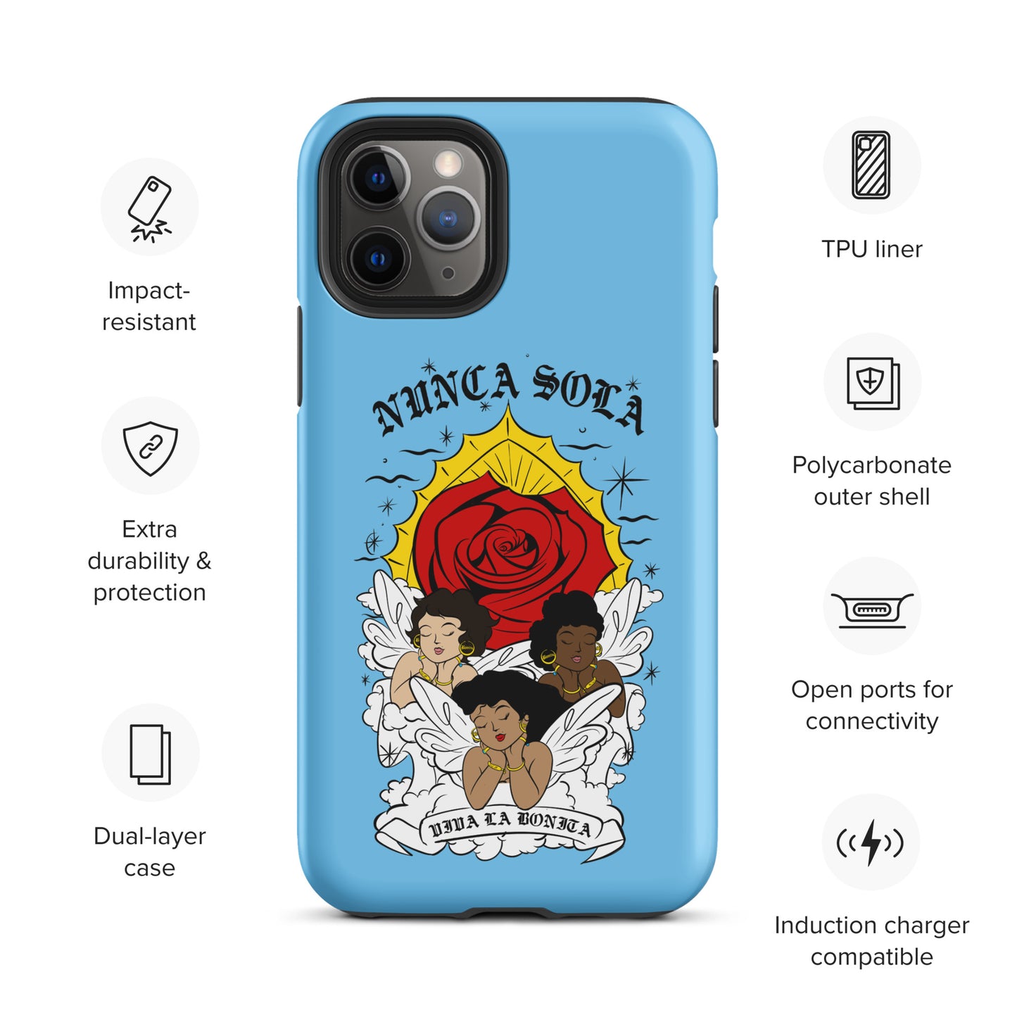 Nunca Sola Tough Case for iPhone®