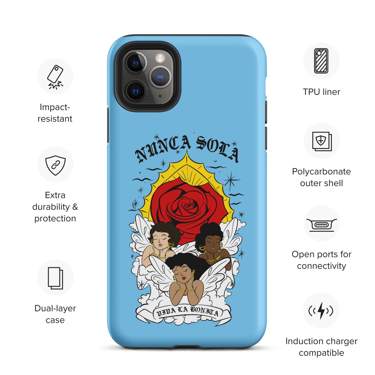 Nunca Sola Tough Case for iPhone®