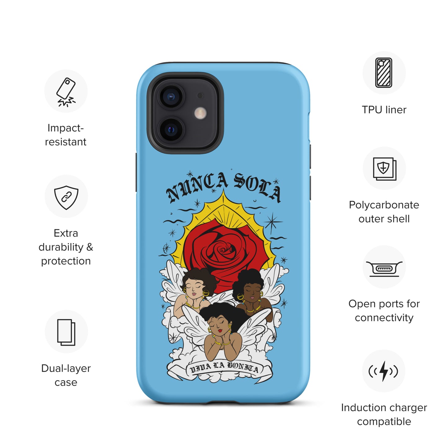 Nunca Sola Tough Case for iPhone®