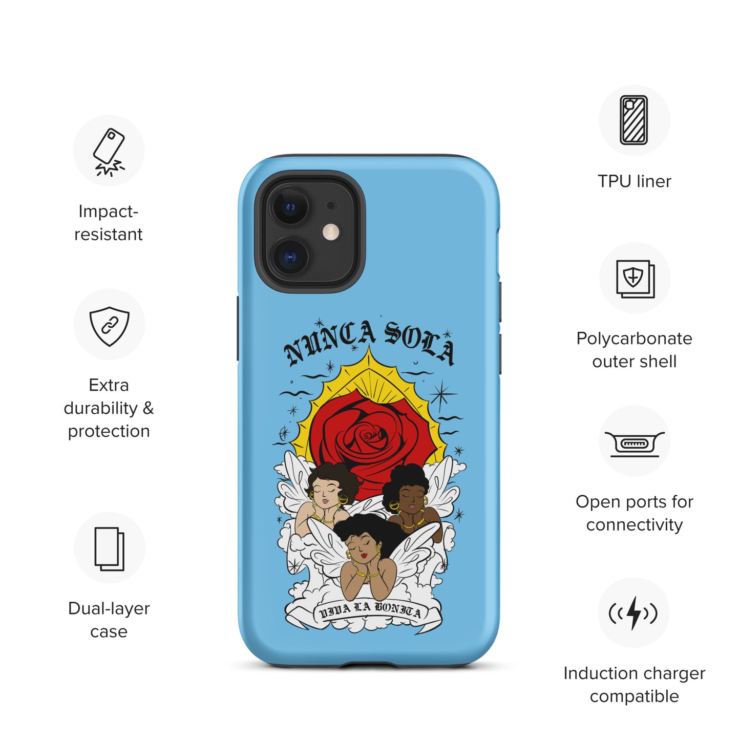 Nunca Sola Tough Case for iPhone®