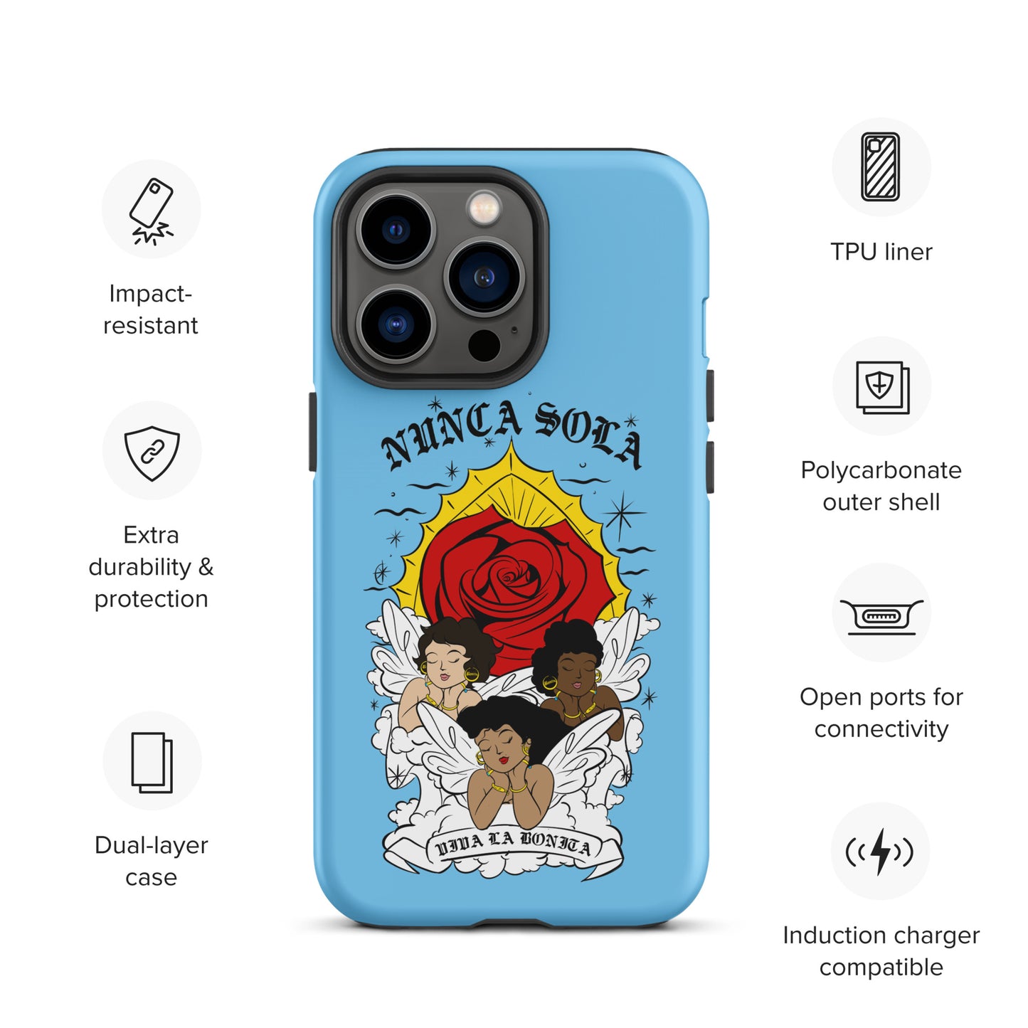 Nunca Sola Tough Case for iPhone®