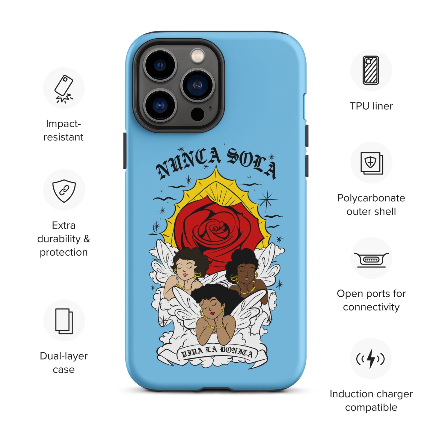 Nunca Sola Tough Case for iPhone®