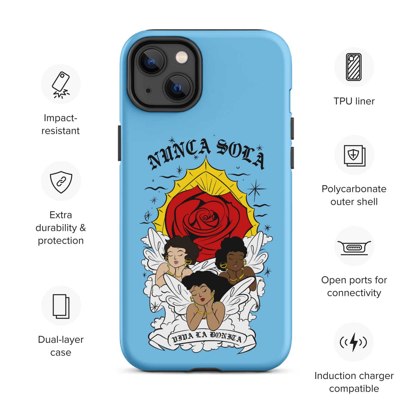 Nunca Sola Tough Case for iPhone®