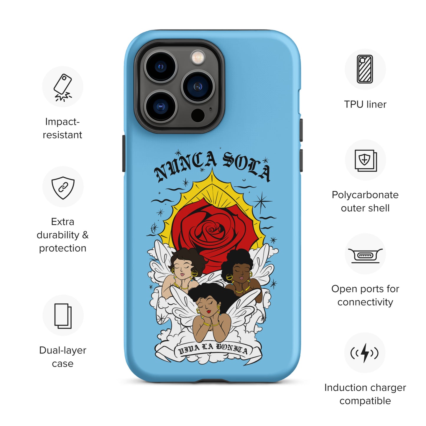 Nunca Sola Tough Case for iPhone®