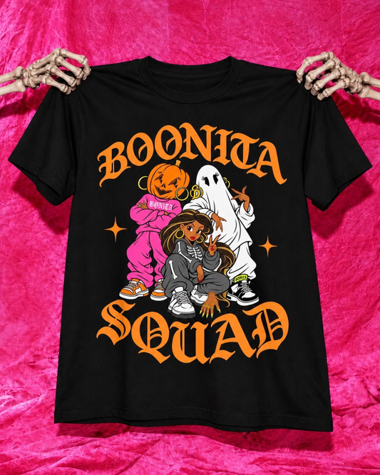 BOONITA SQUAD BLACK T-SHIRT