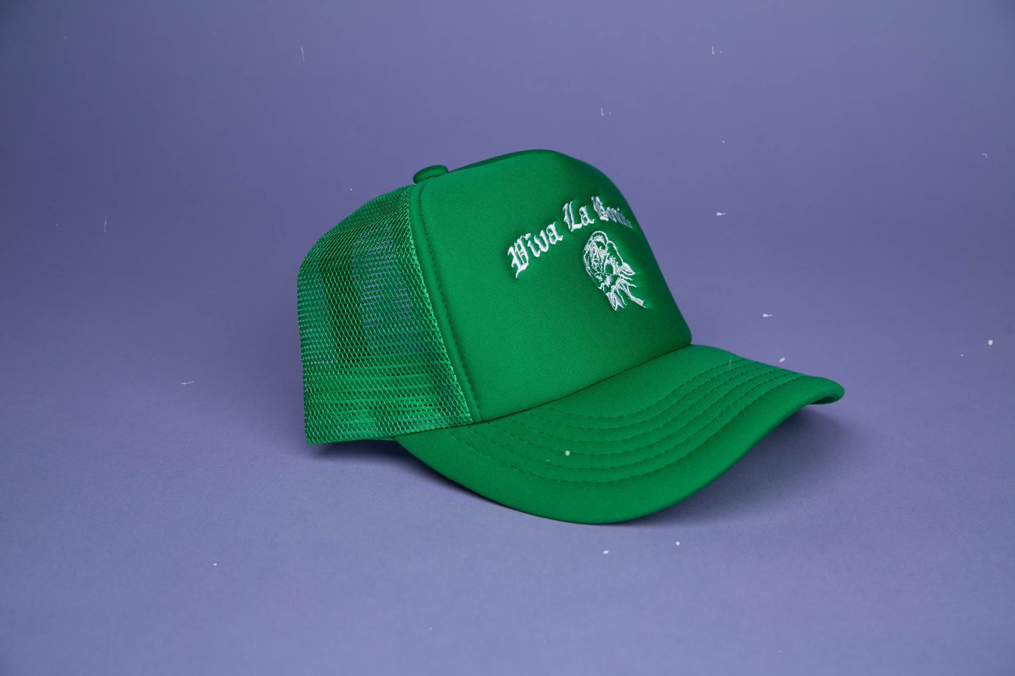 GREEN  LA ROSA TRUCKER HAT