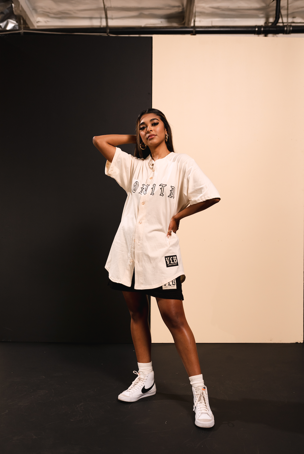 CREAM B SQUAD BASEBALL JERSEY