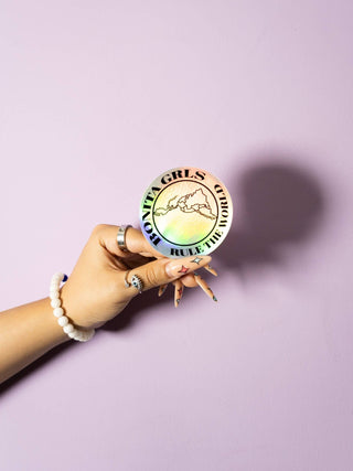 Viva La Bonita GRL Collective collab box. Bonitas run the world sticker.